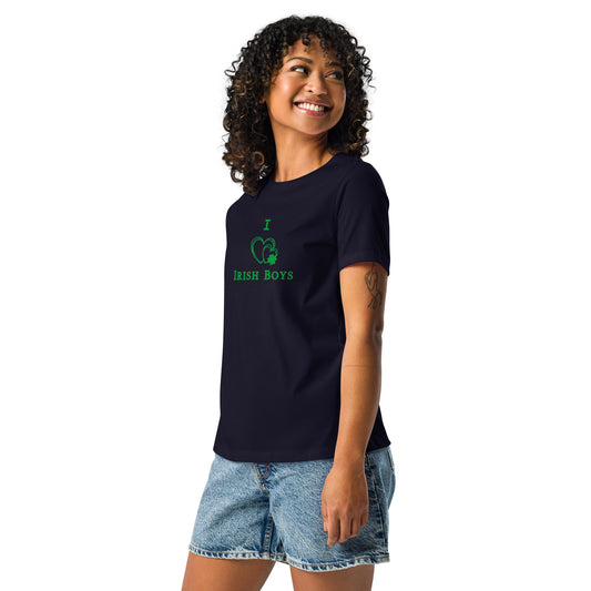 I Love Irish Boys Women's Relaxed Tee by EraofInk
