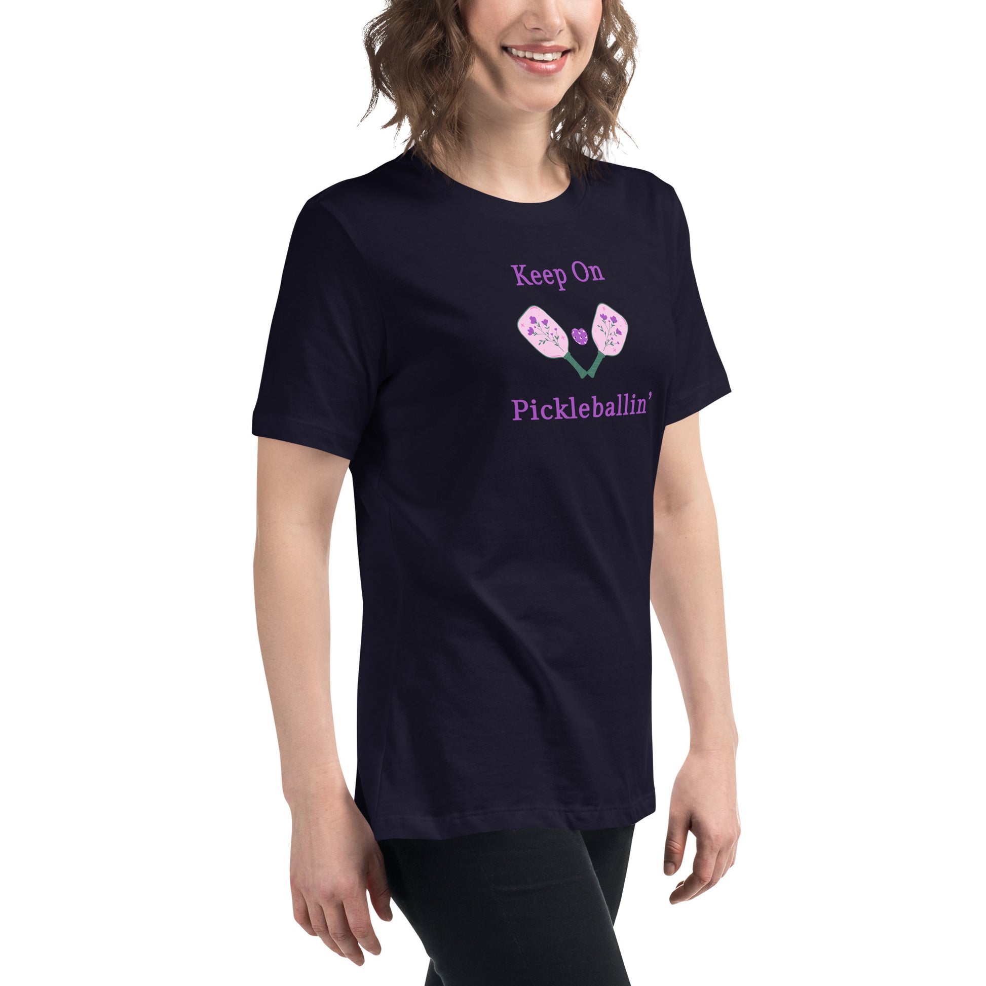 Keep on PickleBallin' Women's Relaxed Tee by EraofInk