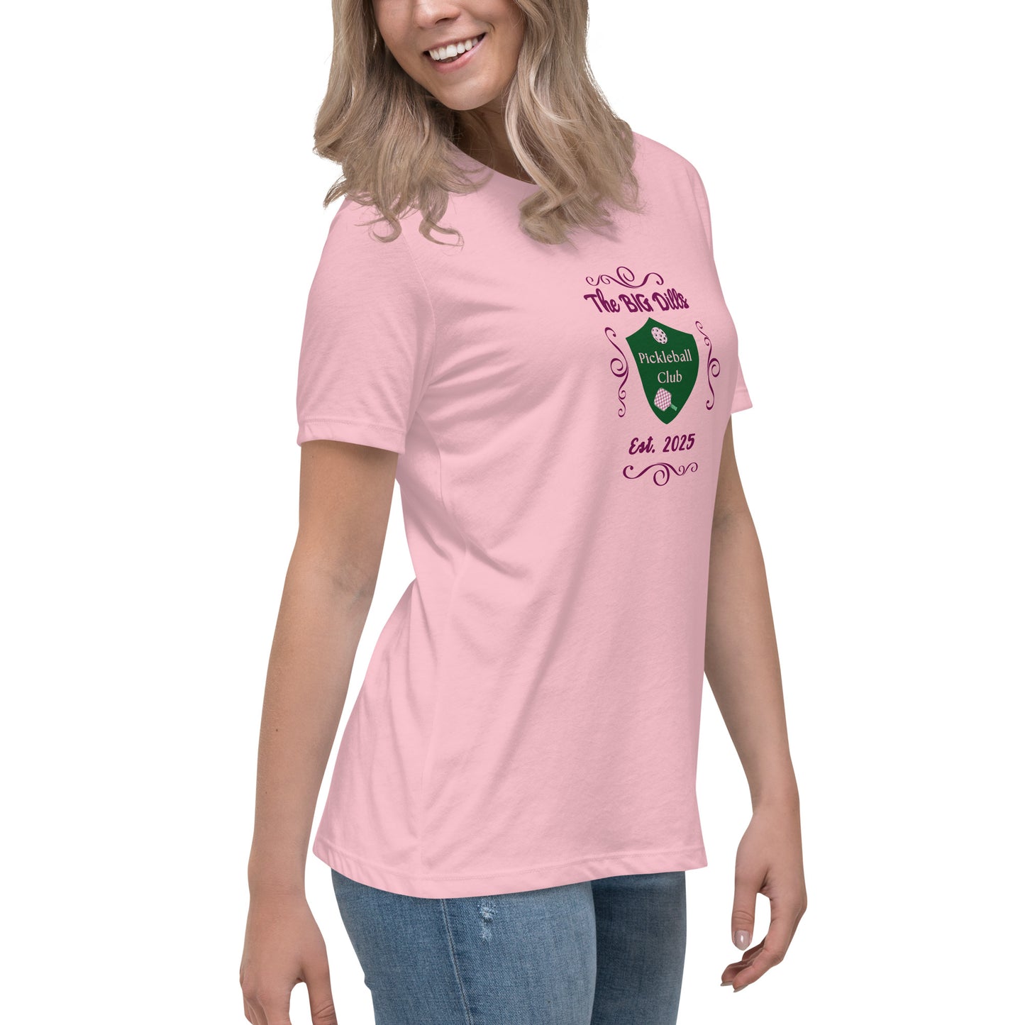 The Big Dills Pickleball Club Est. 2025 Feminine Design Women's Relaxed Tee by EraofInk