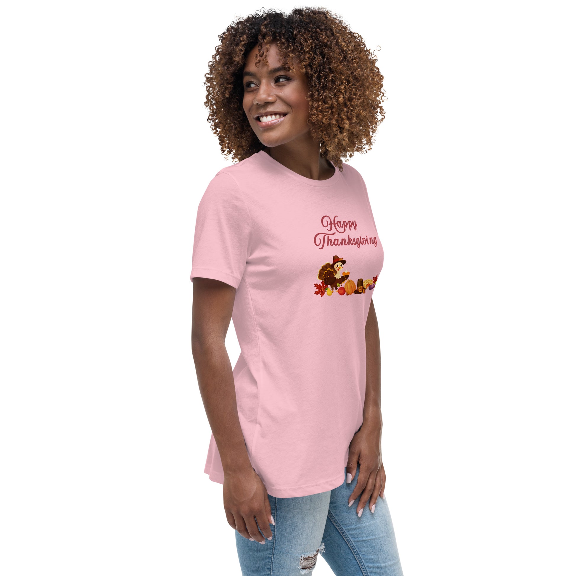 Happy Thanksgiving Women's Relaxed Tee by EraofInk