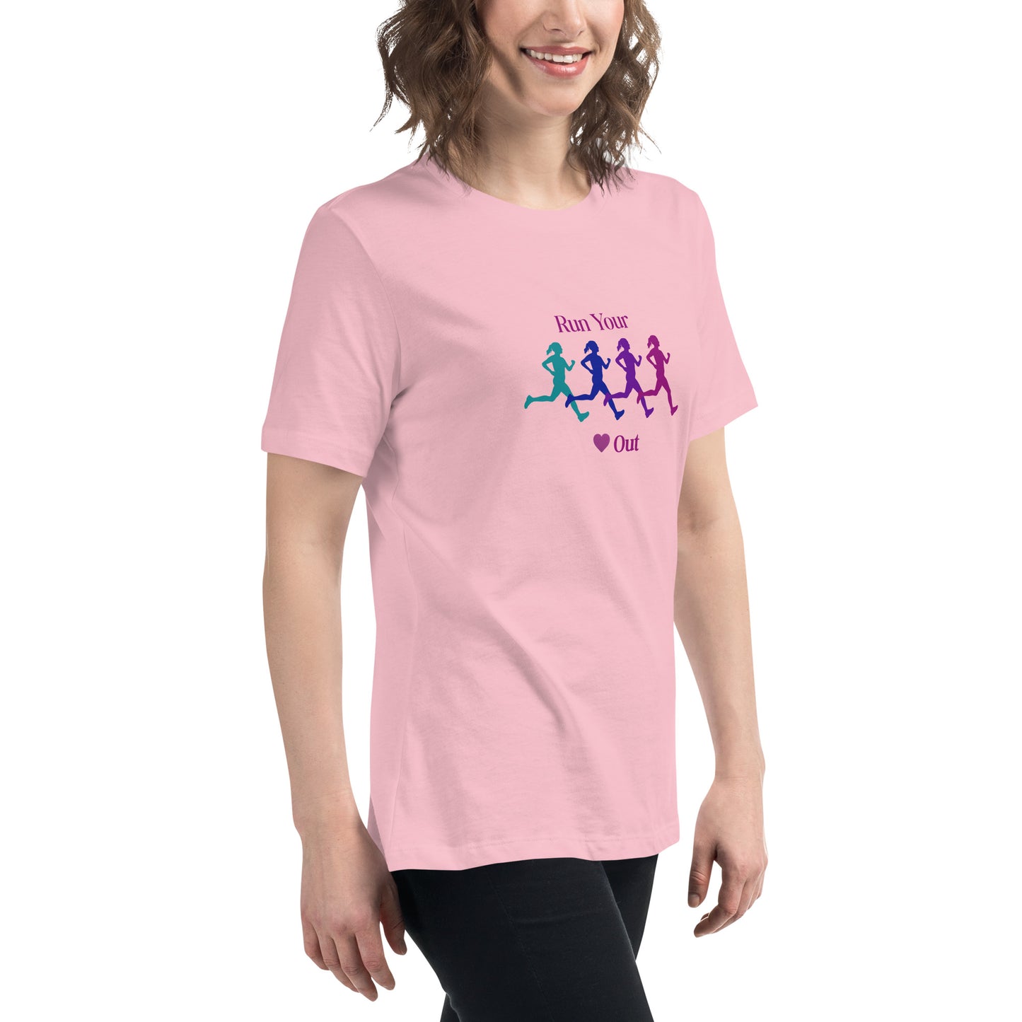 Run Your Heart Out Women's Relaxed Tee by EraofInk