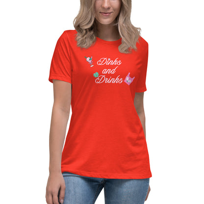 Dinks and Drinks Women's Relaxed Tee by EraofInk