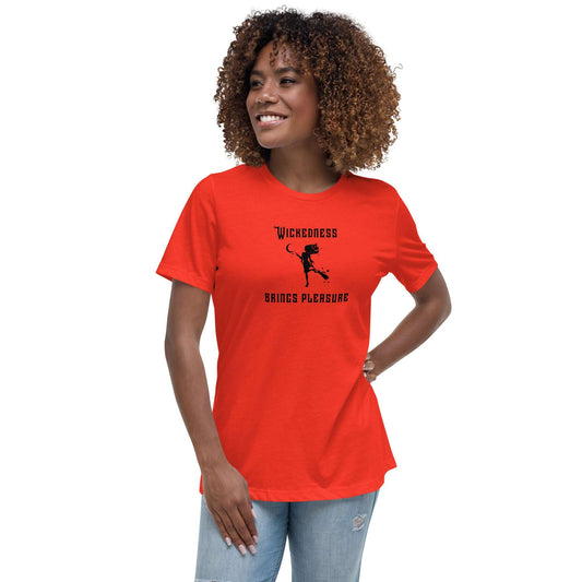 Wickedness Brings Pleasure Women's Relaxed Tee by EraofInk