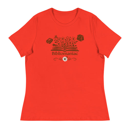 Bibliomaniac Book Lover Women's Relaxed Tee by EraofInk