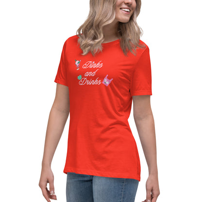 Dinks and Drinks Women's Relaxed Tee by EraofInk