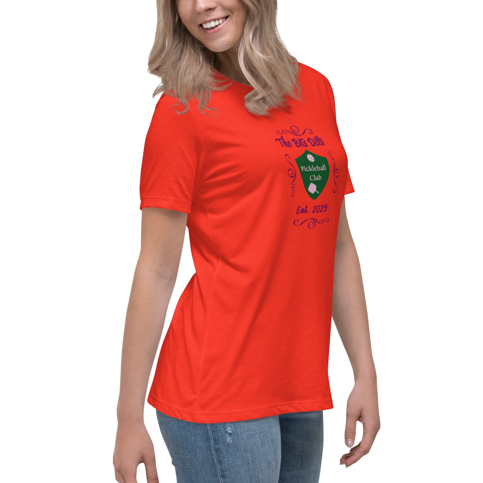 The Big Dills Pickleball Club Est. 2025 Feminine Design Women's Relaxed Tee by EraofInk