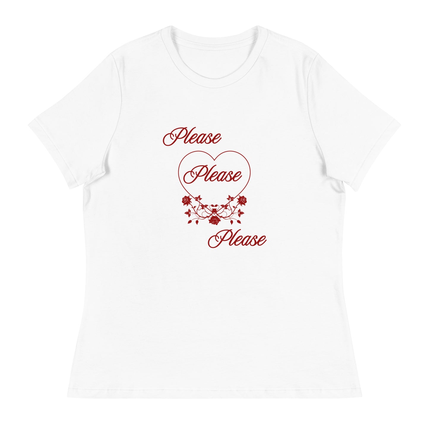 Please Please Please Women's Relaxed Tee by EraofInk