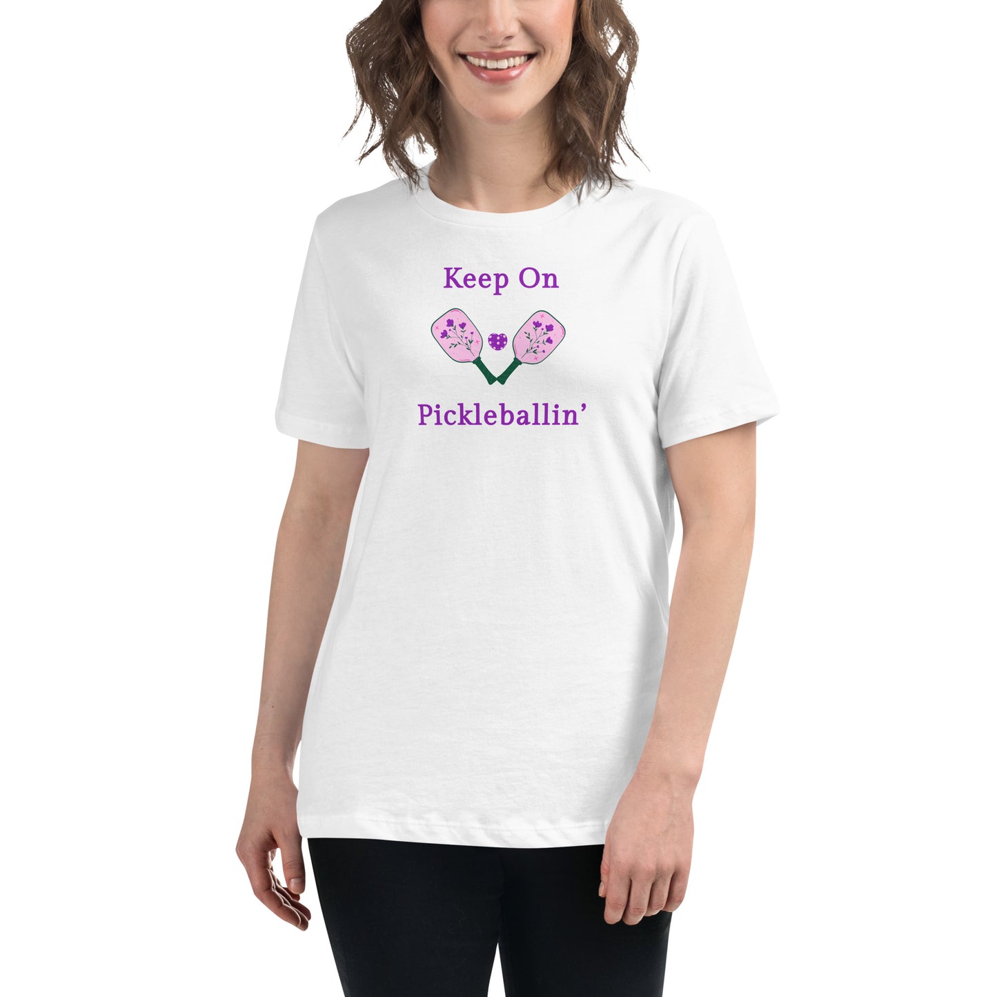 Keep on PickleBallin' Women's Relaxed Tee by EraofInk