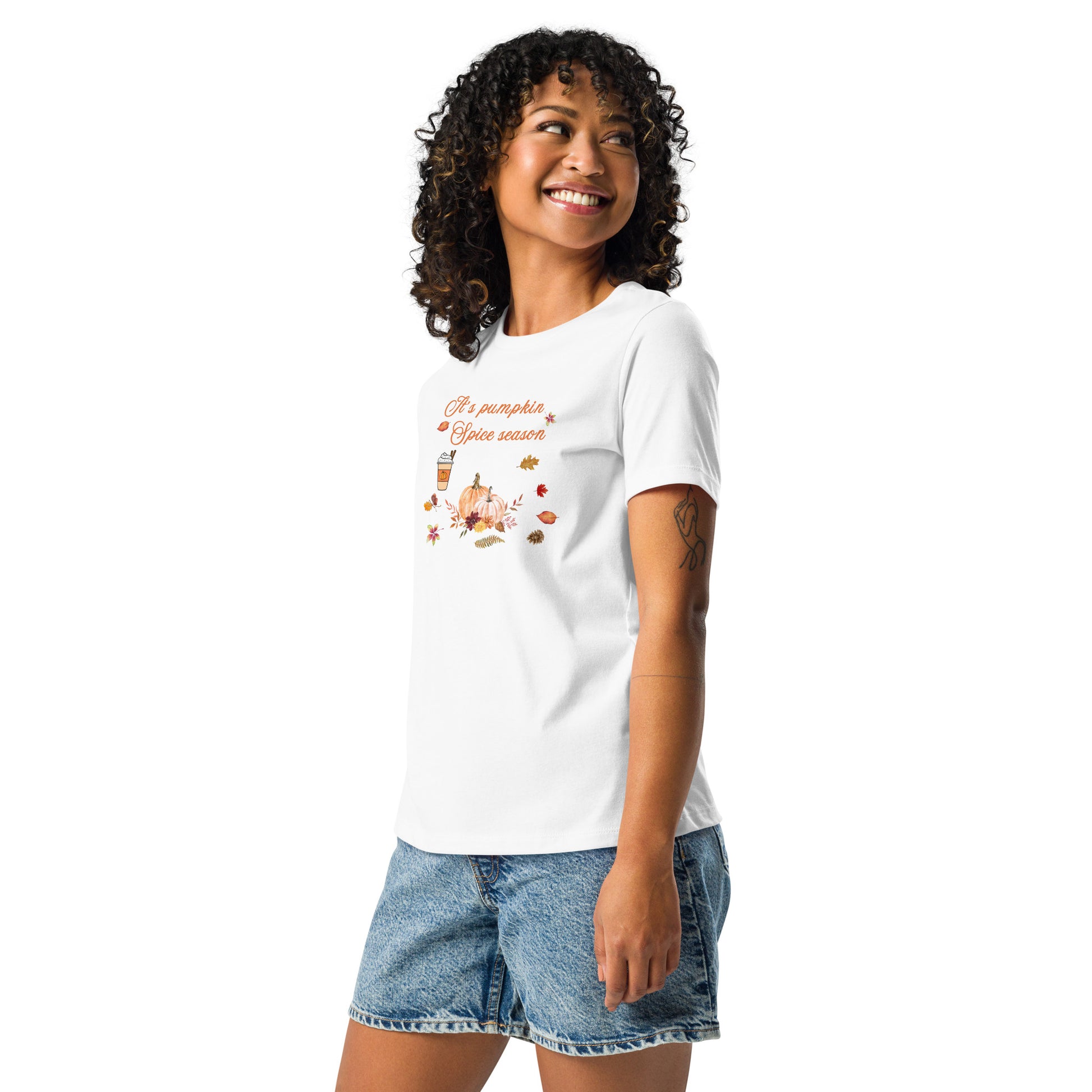 Pumpkin Spice Season Women's Relaxed Tee by EraofInk