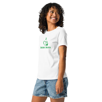I Love Irish Boys Women's Relaxed Tee by EraofInk