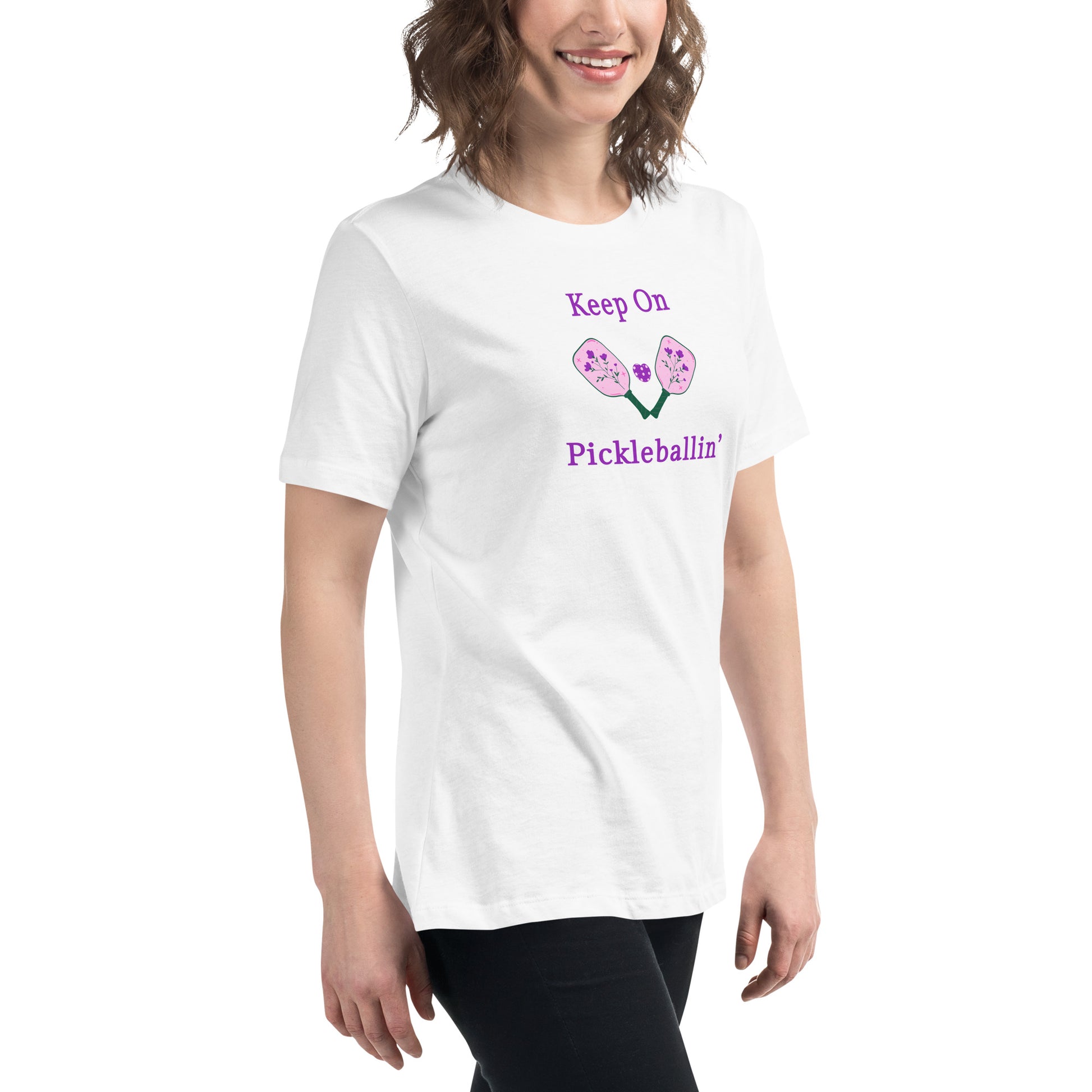 Keep on PickleBallin' Women's Relaxed Tee by EraofInk