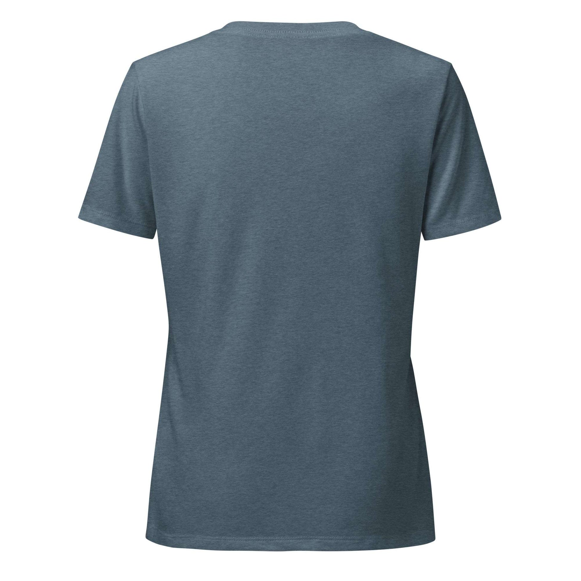 Fitness Tee Determined Women’s Relaxed V-Neck Tee by EraofInk