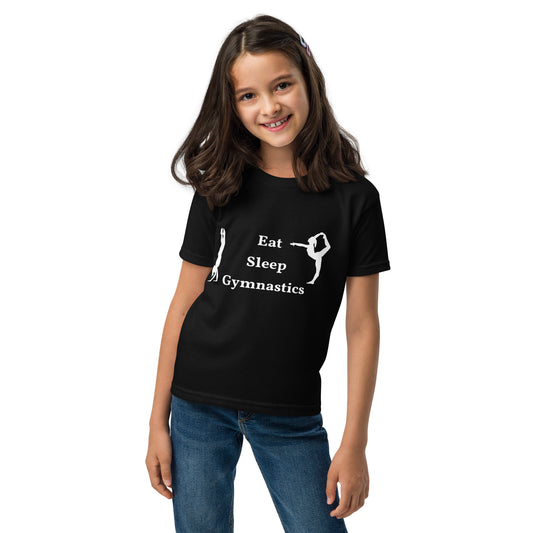 Eat Sleep Gymnastics - Youth t-shirt - by RecreatingKrista