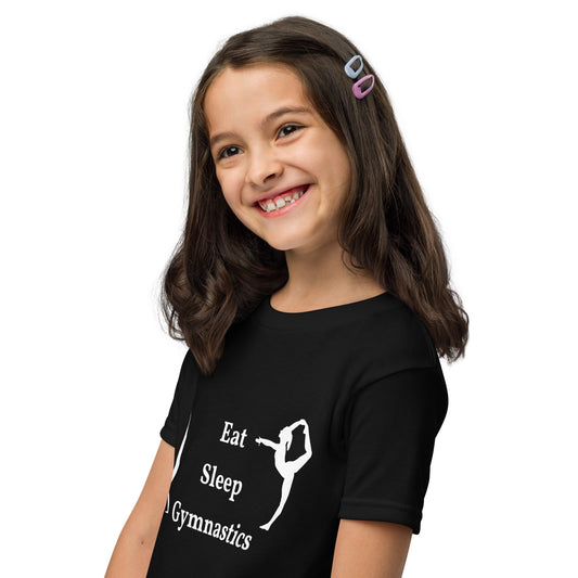 Eat Sleep Gymnastics - Youth t-shirt - by RecreatingKrista