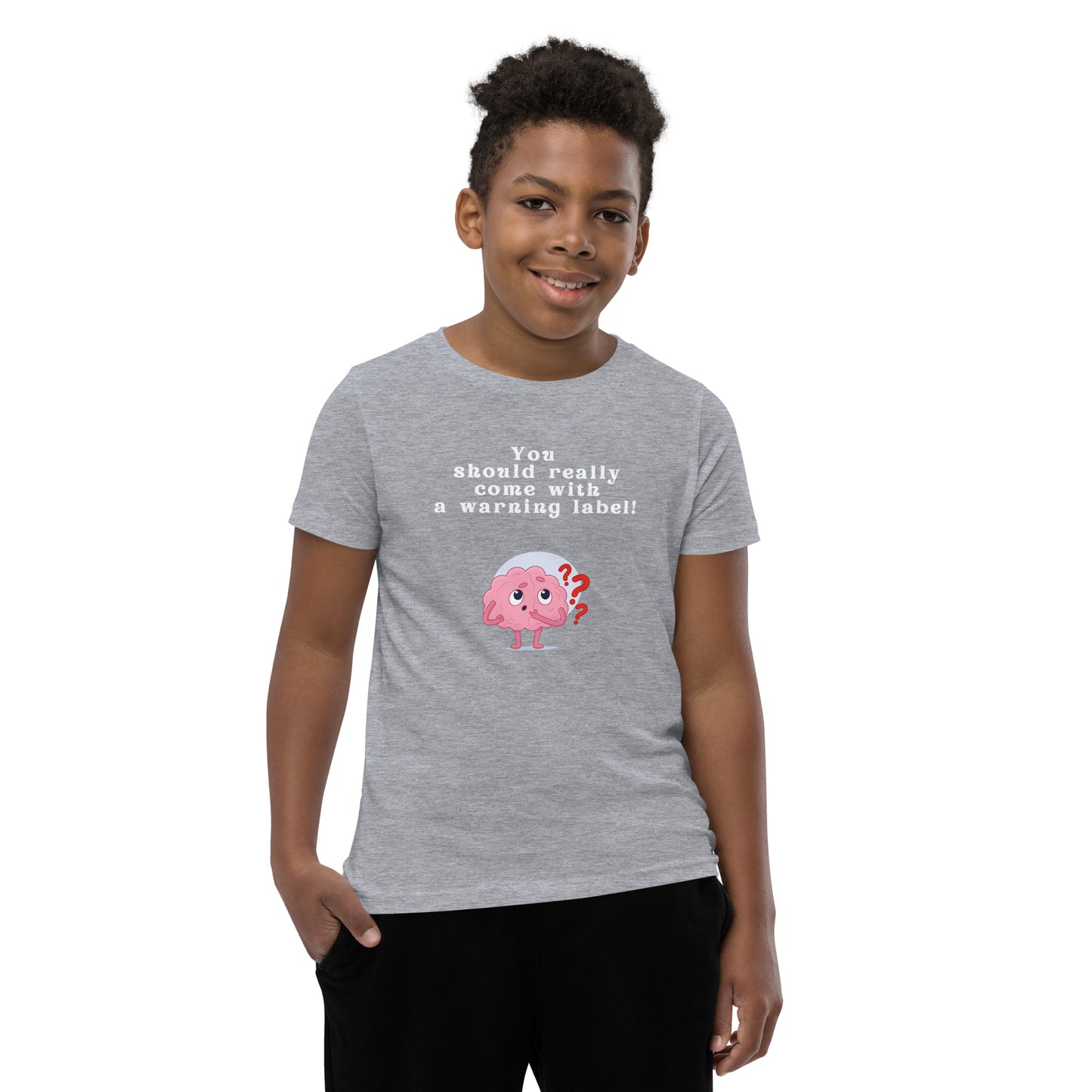 You Should Really Come With a Warning Label Youth Tee by EraofInk