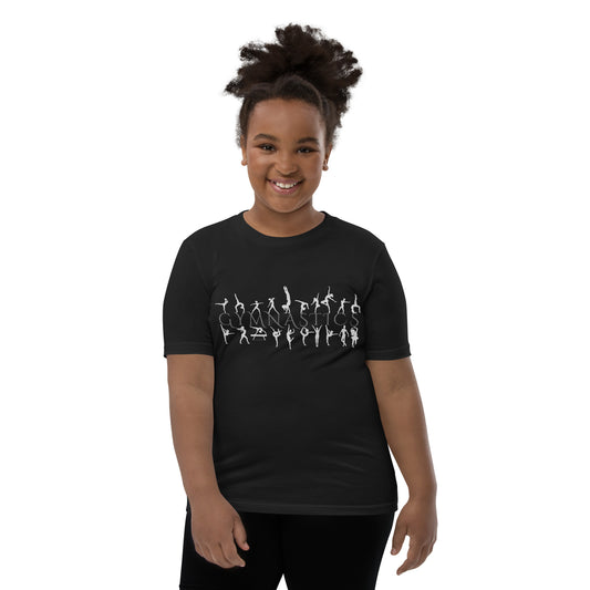 Gymnastics (gymnastics moves & poses) Youth Tee by EraofInk
