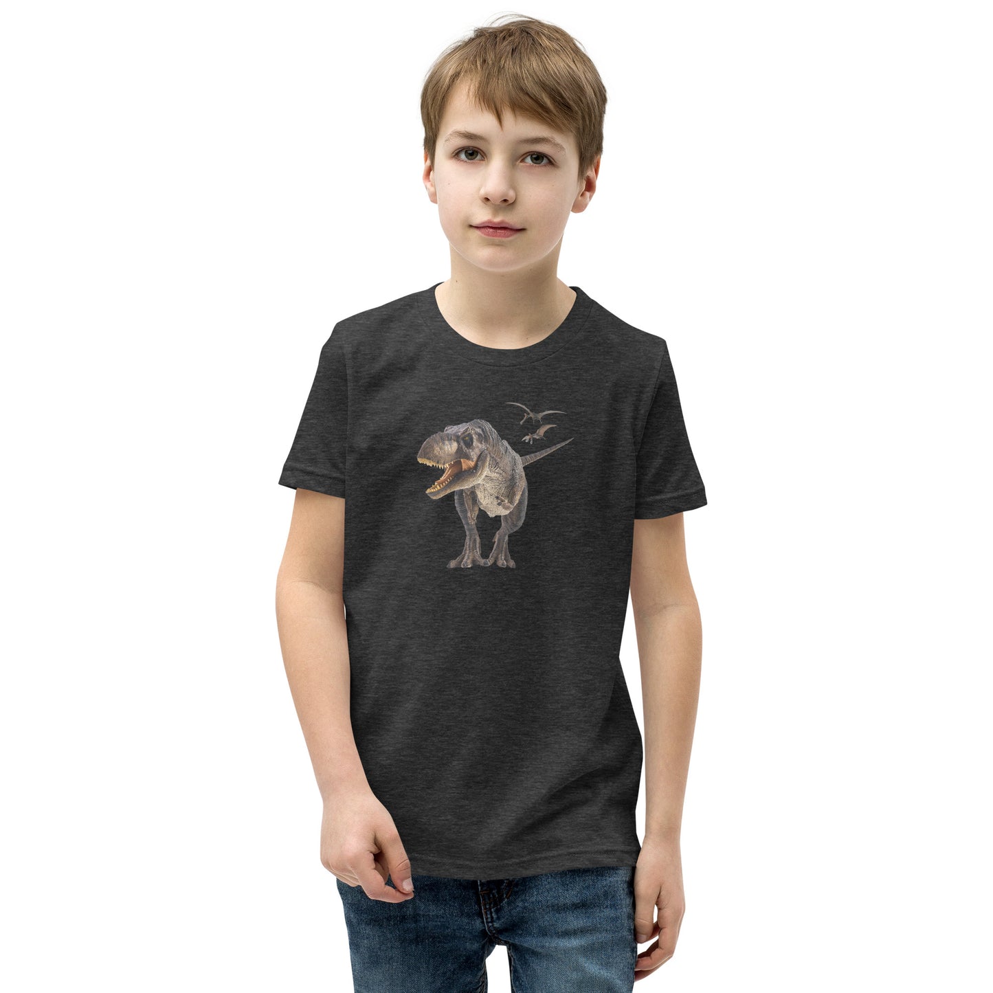 Ferocious Dinosaur Youth Tee by EraofInk