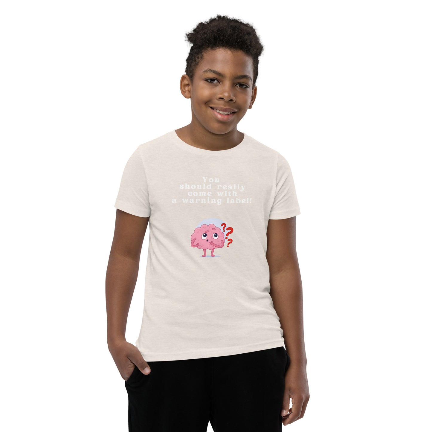 You Should Really Come With a Warning Label Youth Tee by EraofInk