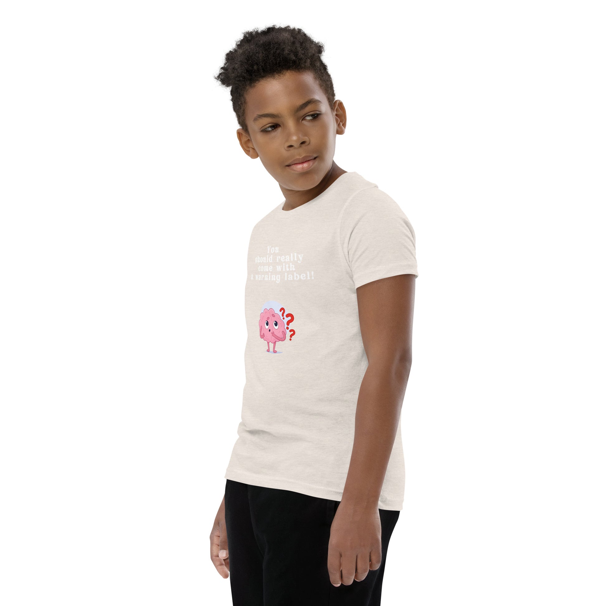 You Should Really Come With a Warning Label Youth Tee by EraofInk