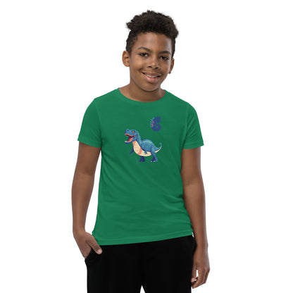Youth Dinosaur Tee for 6th Birthday by EraofInk