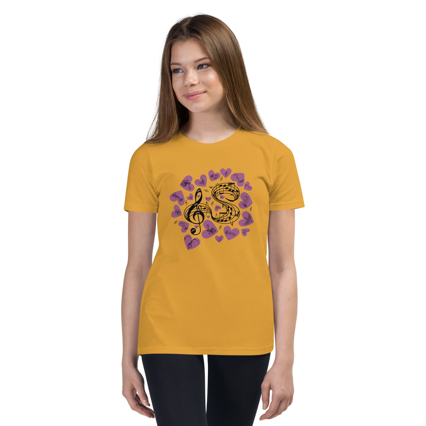Music Is In My Heart Youth Tee by EraofInk