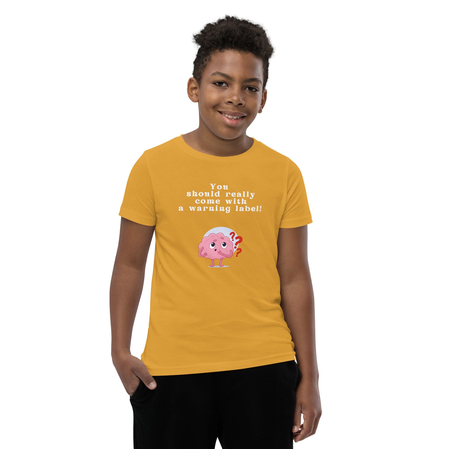You Should Really Come With a Warning Label Youth Tee by EraofInk