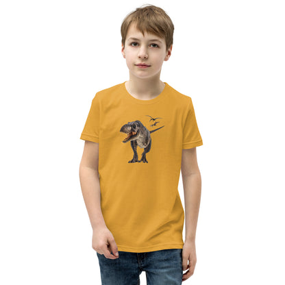 Ferocious Dinosaur Youth Tee by EraofInk