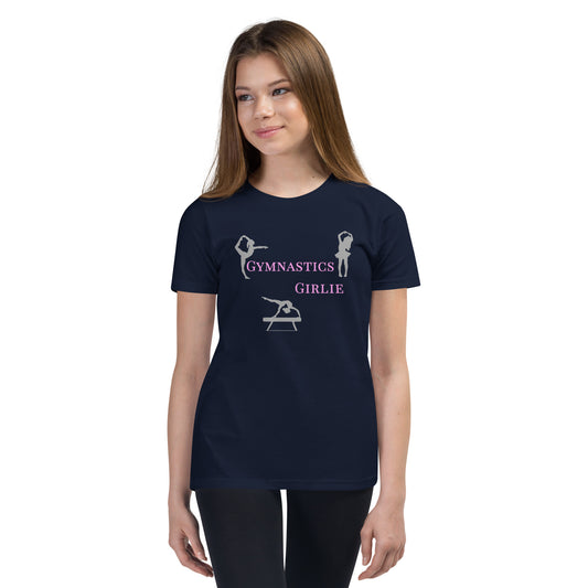 Gymnastics Girlie - Youth Short Sleeve T-Shirt - by RecreatingKrista