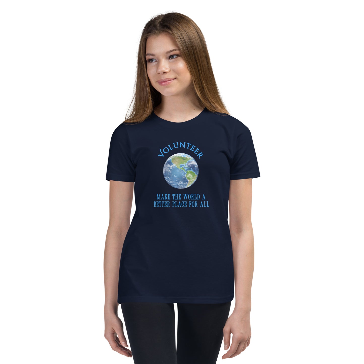 Volunteer Make the World a Better Place for all Youth Unisex Tee by EraofInk