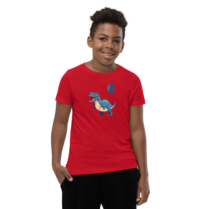 Youth Dinosaur Tee for 6th Birthday by EraofInk