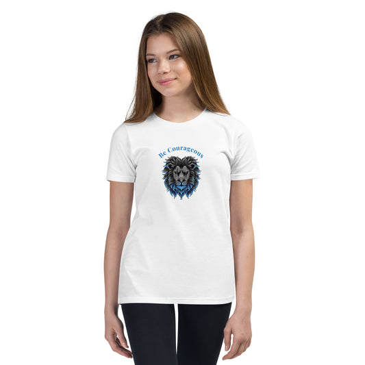 The Courage of a Lion Youth Tee Be Courageous by EraofInk
